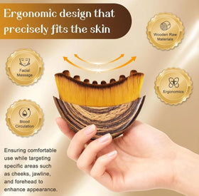 Lymphatic contour face brush